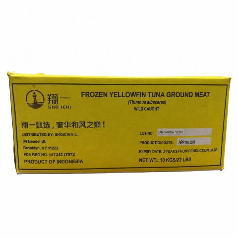 Frozen Yellowfin Tuna Ground Meat .印尼
