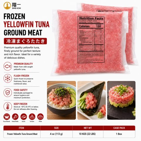 Frozen Yellowfin Tuna Ground Meat .印尼