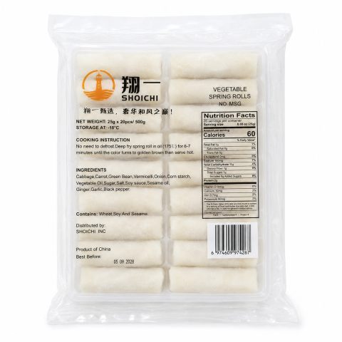 Spring Rolls 25g X 20 PK , 素春卷