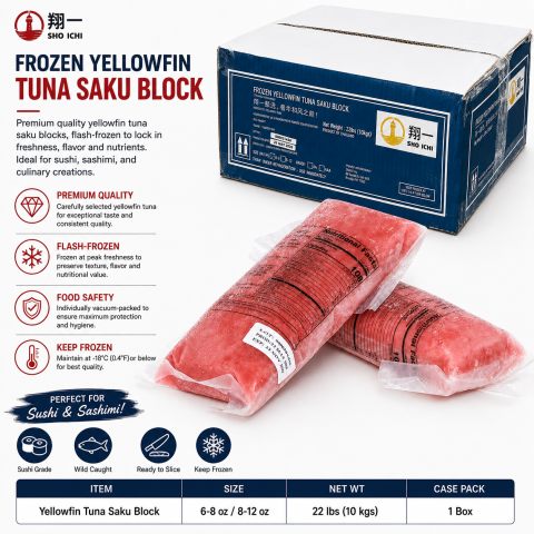 Frozen Tuna Saku Block 泰国
